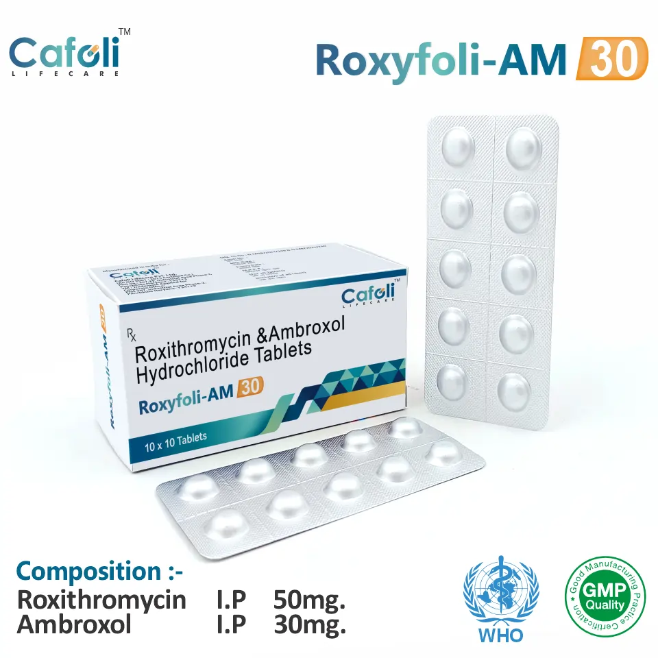 Roxithromycin and Ambroxol tablet PCD pharma franchise